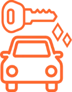 車と鍵のアイコン